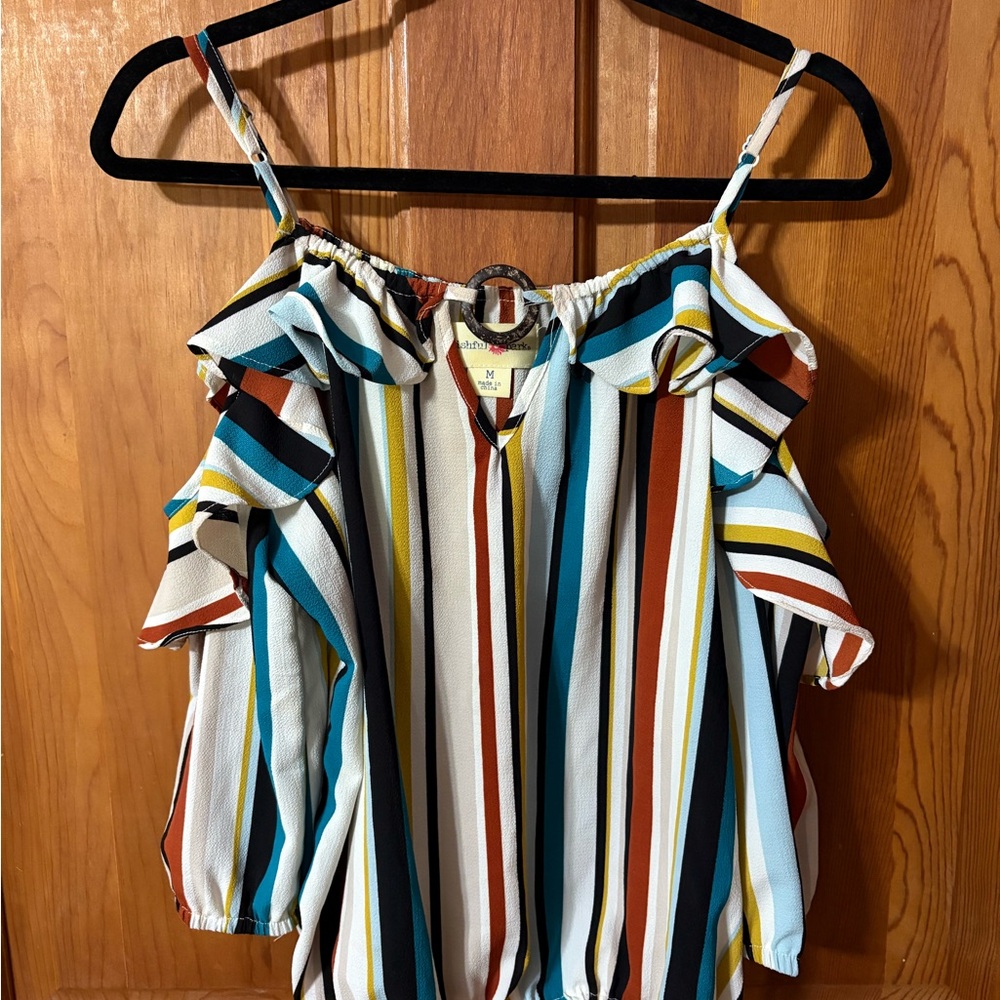 Wishful Park Multicolor Striped Blouse
